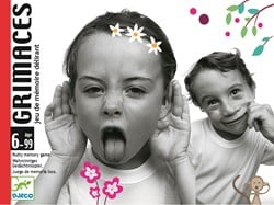 Djeco DJ05168/69 Gra karciana pamieciowa minki Grimaces, Multicolour