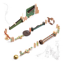 Djeco Holz Kugelbahn Zig & Go - Big Boum Wall 48 Teile FSC
