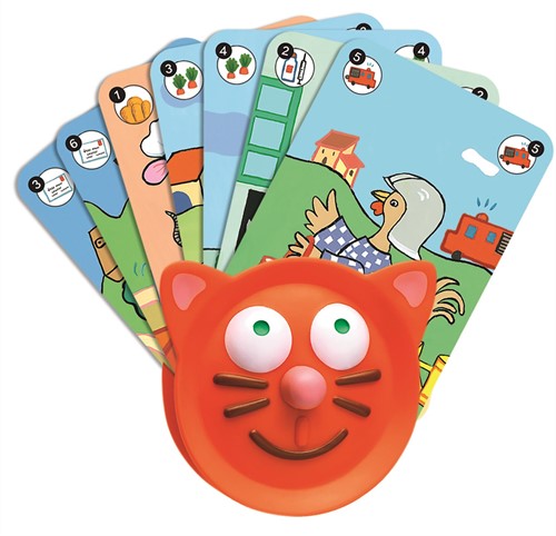 Djeco 144-016 DJ05997 05997 Kartenhalter für Kinder Einfaches Halten von Karten, Multicolour