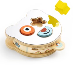 Djeco Babyspielzeug BabyBoomi Holz Sortierbox mit Spiegel