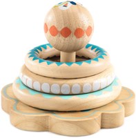 Djeco Holz-Ringwurfspiel BabyHoopi für Kleinkinder und Babys