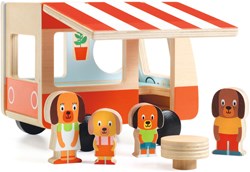 Djeco Holz Wohnmobil Spielzeug Minicombi FSC 100% Baby Farben
