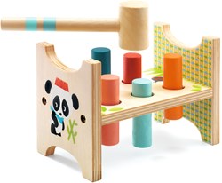 Djeco Holz-Hammerspiel Junzo taptap - FSC 100% Kleinkindspielzeug
