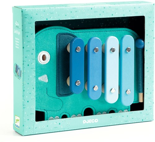 Djeco Holz Xylophon Baby Spielzeug SoftiXylo FSC 100%-3