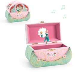 Djeco Musik Schmuckkästchen Prinzessinnenkutsche - rosa grün Aufbewahrung
