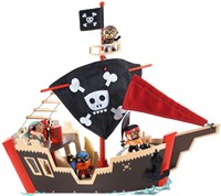 Djeco Piratenschiff Holzspielzeug - Arty Toys FSC Piratenboot