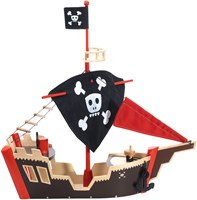 Djeco Piratenschiff Holzspielzeug - Arty Toys FSC Piratenboot-2