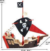 Djeco Piratenschiff Holzspielzeug - Arty Toys FSC Piratenboot-3