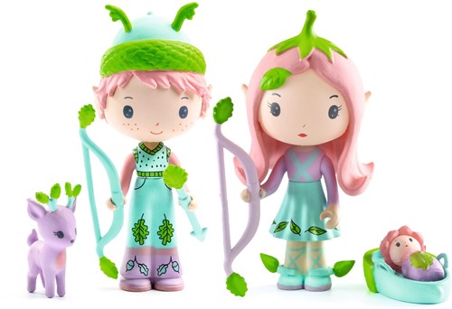 Djeco tinyly Spielfigur Lily & Sylvestre - Fantasie Spielzeug