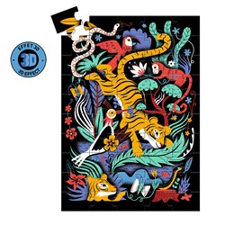 Djeco Puzzle The Tiger Leap 3D FSC Karton Kinderpuzzle
