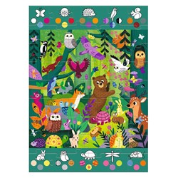 Djeco Riesenpuzzle Wald Beobachtung - FSC Karton - Suchspiel