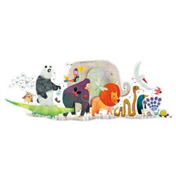 Djeco Riesenpuzzle Tierparade - 36 Teile FSC Karton