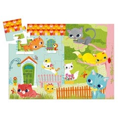 Djeco Tierpuzzle Pachat und seine Freunde - 24 Teile FSC Karton