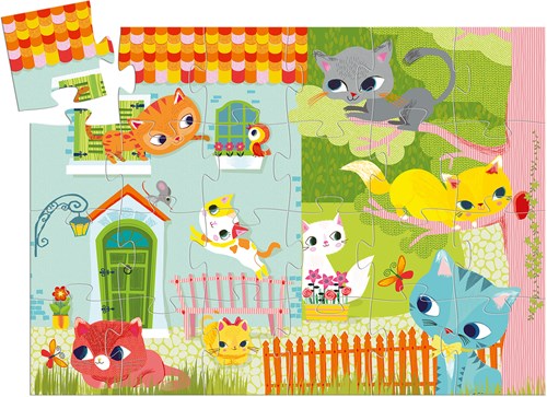Djeco Tierpuzzle Pachat und seine Freunde - 24 Teile FSC Karton