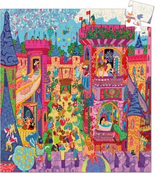 Djeco Puzzle Märchenschloss - Silhouettenpuzzle 54 Teile FSC Karton