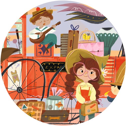 Djeco Puzzle Kinderpuzzle Le voyage de Mia 36 Teile-3