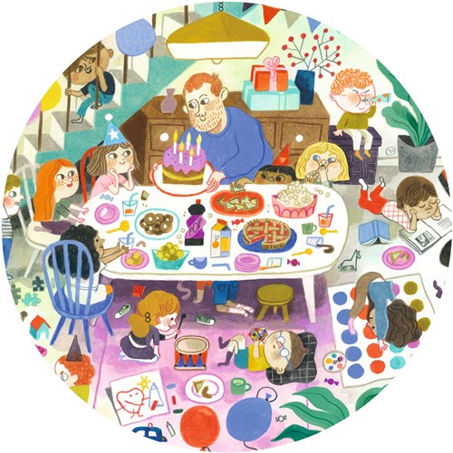 Djeco Puzzle Geburtstag - Beobachtungspuzzle 54 Teile Kinder-3