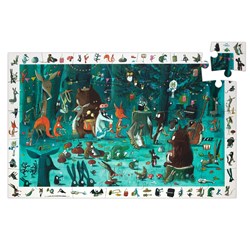 Djeco Beobachtungspuzzle Orchester - 35 Teile FSC Karton Tiermusik