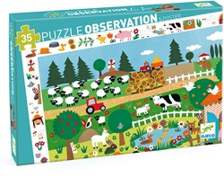 Djeco – 85616 – Puzzle Beobachtung – Die Bauernhof – 35 Teile