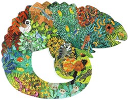 Djeco Puzzle Chamäleon - FSC Karton Tierpuzzle 150 Teile