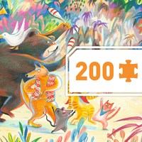 Djeco Puzzle 200 Teile - Wald Musik Band für Kinder-2