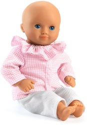 Djeco Babypuppe 32 cm Alba - Puppe mit Schlafaugen