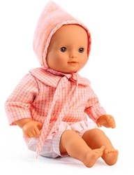 Djeco Babypuppe 32 cm Rose - Puppe für Kinder