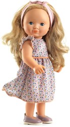 Djeco Puppe Marie - Spielpuppe 32 cm mit Schlafaugen und waschbarer Kleidung