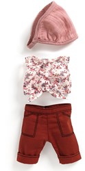Djeco Puppenkleidung Burgundy - stilvolles Outfit für Puppen