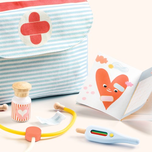 Djeco Arztkoffer Zubehör FSC 100% Spielset für Kinder-2