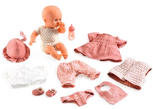 Djeco Puppenkoffer Baby Pomea La valise de Lily - Puppenzubehör-3