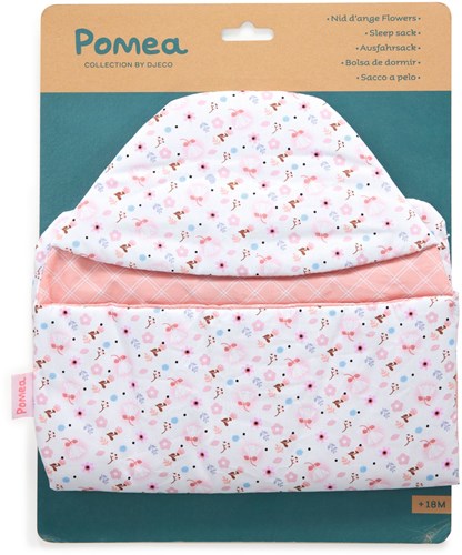 Djeco Zubehör Babynest Blumen - Puppenschlafsack Baumwolle-3