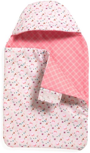 Djeco Zubehör Babynest Blumen - Puppenschlafsack Baumwolle