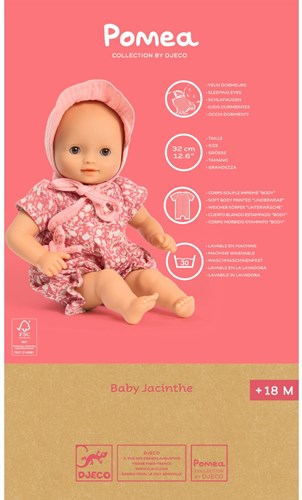 Djeco Puppen POMEA Baby Jacinthe - niedliche Babypuppe Spielzeug-3