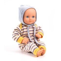 Djeco Babypuppe 32 cm Canary - weiche Puppe mit blauen Augen