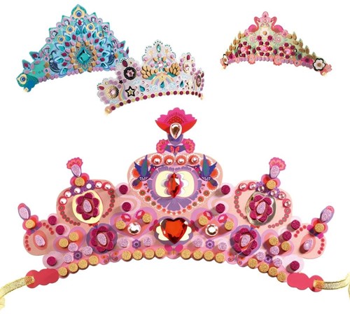 Djeco Diademas para decorar Princesa Haarreif für Prinzessinnen (37901), bunt-3