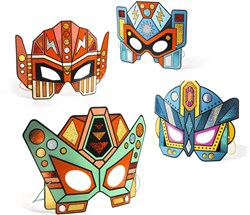 Djeco Kreativset Super Robots Mosaik & Sticker metallic