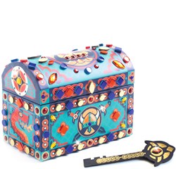 Djeco Bastelset Mosaike und Sticker Super trésor kreatives Spielzeug