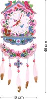 Djeco Bastelset Uhr - Kreatives Set mit Transferstickern