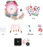 Djeco Bastelset Uhr - Kreatives Set mit Transferstickern-3