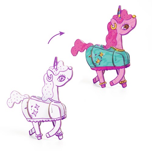 Djeco Kreativ Bastelset Kawaii world - Malen und Bauen Spaß-3