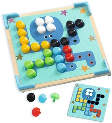 Djeco pädagogisches Spiel Primo Mosaïco - FSC Holz Mosaikspiel