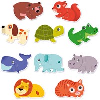 Djeco Tiere Puzzle Duo - pädagogisches FSC Karton Spielzeug-2