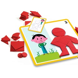 Djeco Lernspiel Formen - Holzspielzeug Geometrie