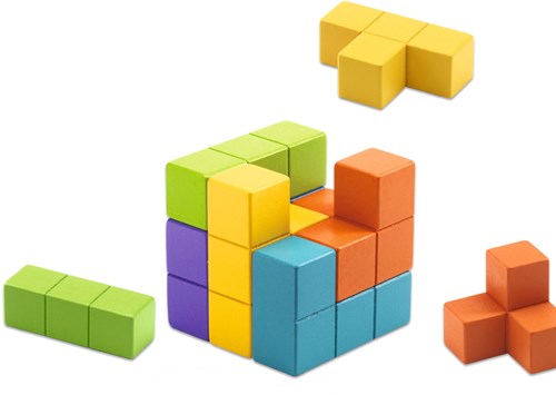 Djeco Puzzle Cubissimo - FSC Holz Denkspiel für Kinder