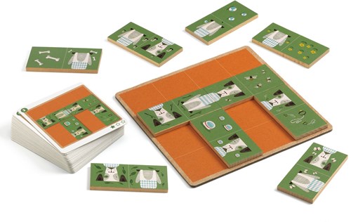 Djeco Dogmino - Holz Dominospiel FSC 100% Spielzeug