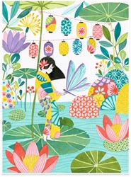 Djeco Ausmalbilder Japan - Kreatives Kunstset für Kinder