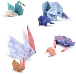 Djeco Origami Family - Kreatives Bastelset für Kinder