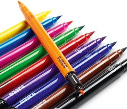 Djeco Filzstifte 10 Stück - doppelseitige Brush Pens - Classic