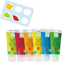 Djeco Fingerfarben Set 6 Tuben für Kinder Malspaß-2